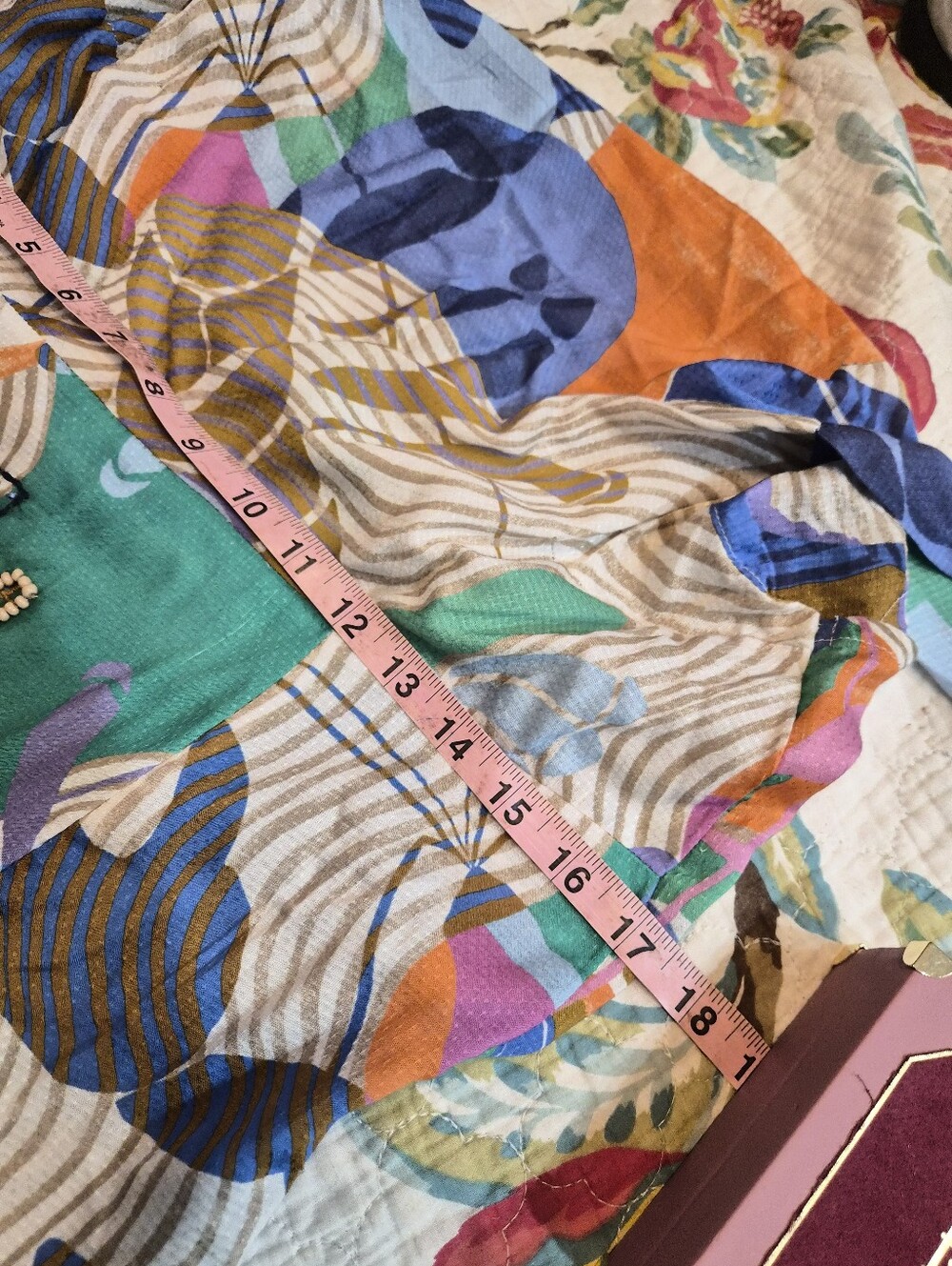 Anthropologie Celandine Beaded Market Stall Multi-Color Printed Maxi Dress Size - Picture 5 of 10